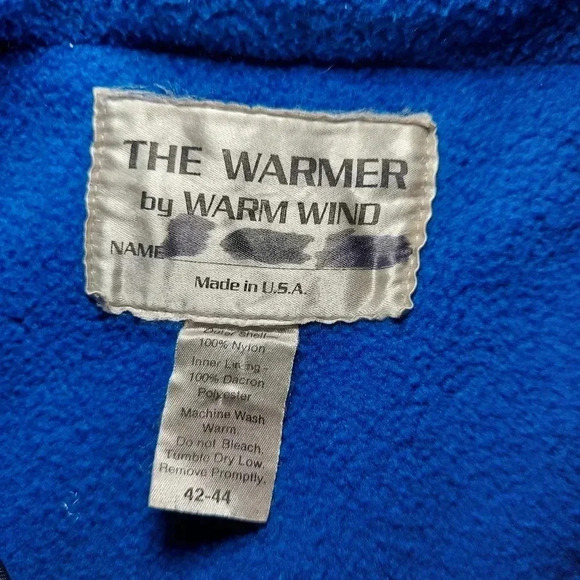 Vintage "The Warmer" by Warm Wind Fleece Lined Long Jacket USA - Picture 6 of 9